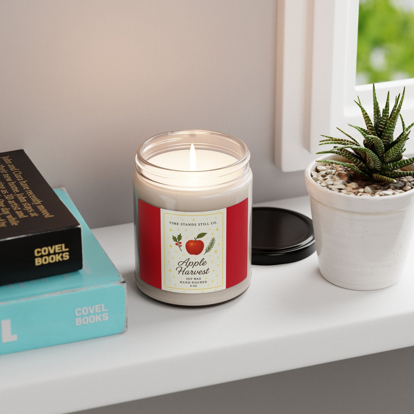 Apple Harvest Soy Candle – Hand-Poured 9 oz | Crisp Apple & Warm Autumn Spice