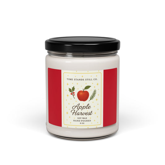 Apple Harvest Soy Candle – Hand-Poured 9 oz | Crisp Apple & Warm Autumn Spice