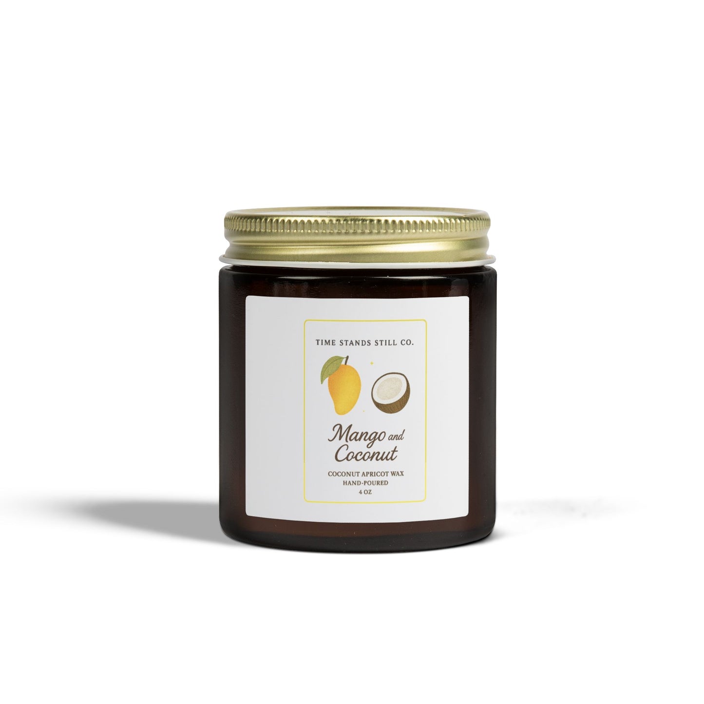 Mango & Coconut 4oz Candle – Tropical Creamy Bliss | Coconut Apricot Wax