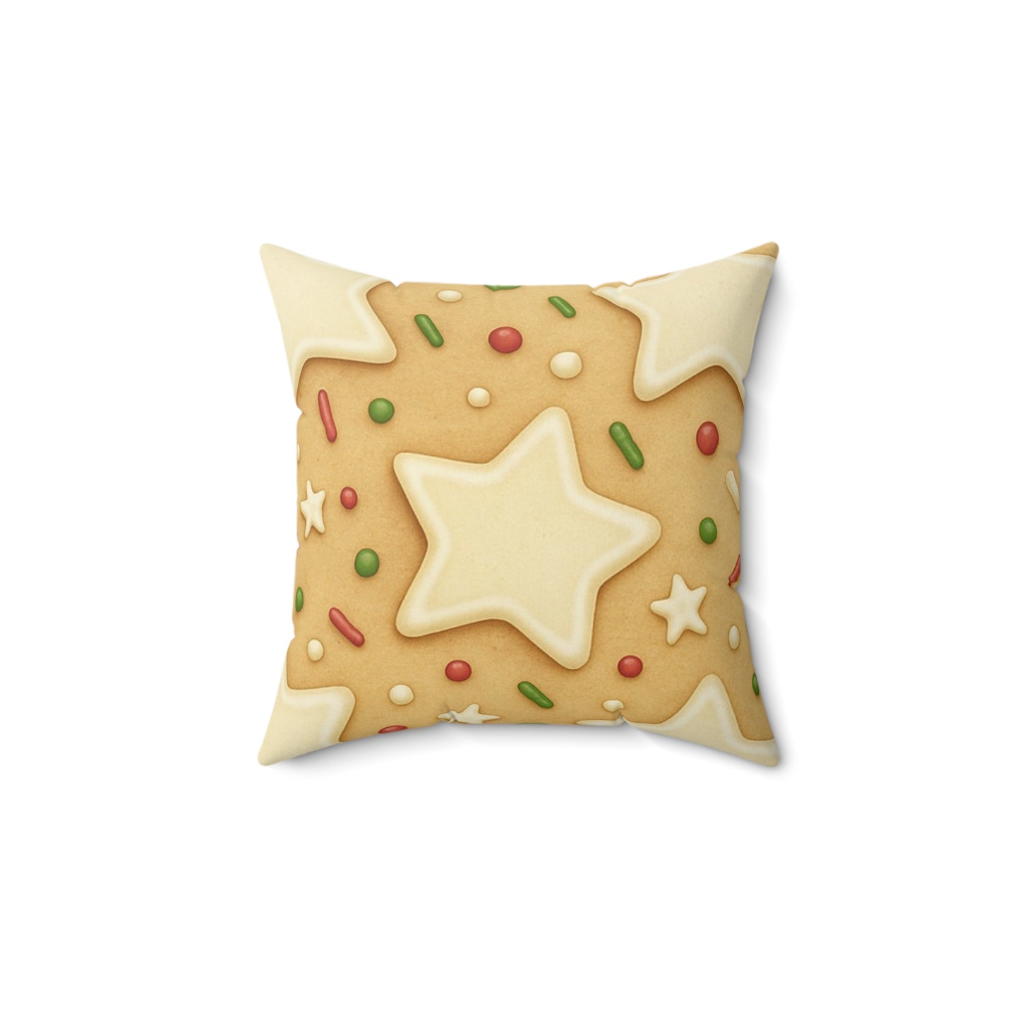 Christmas Cookie Pillow | Holiday Sprinkle Cushion | Festive Decor