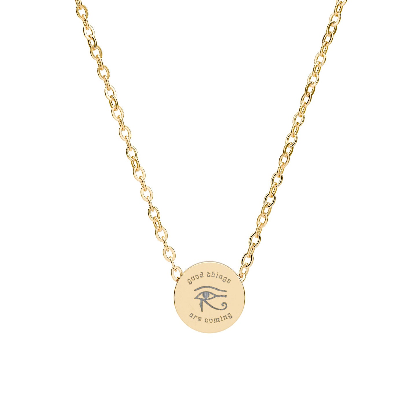 The Luxe Edit • Gold Disc Charm Necklace