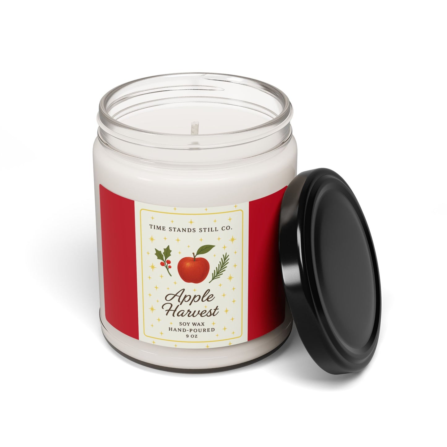 Apple Harvest Soy Candle – Hand-Poured 9 oz | Crisp Apple & Warm Autumn Spice