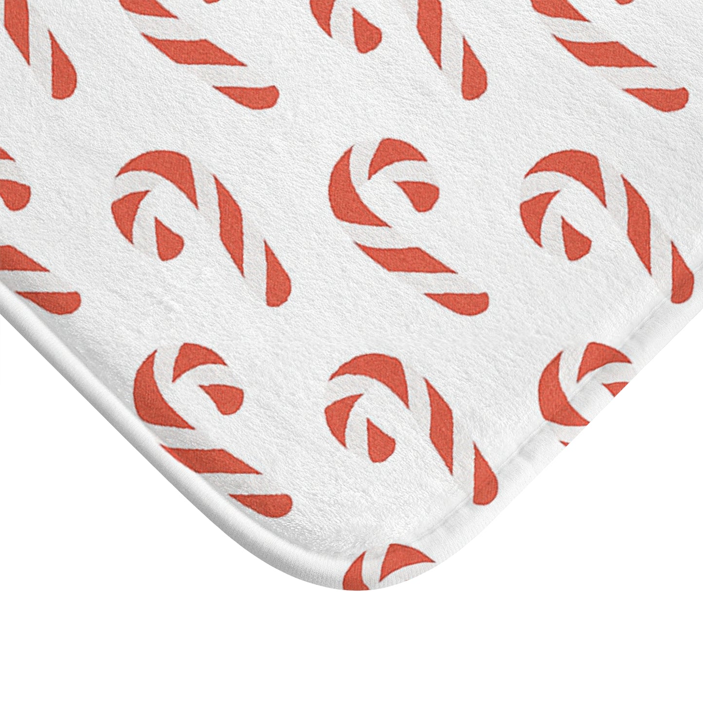 Candy Cane Bath Mat | Christmas Bathroom Rug | Holiday Décor