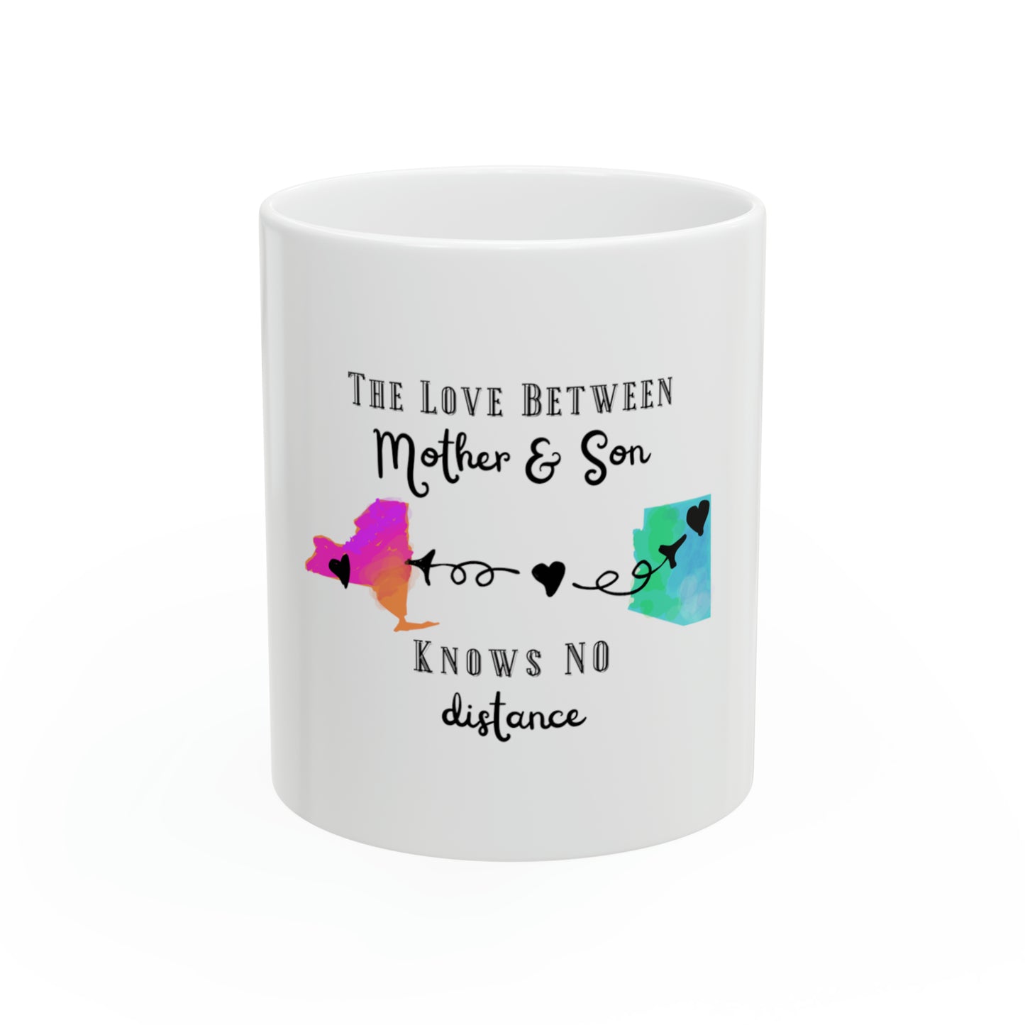 Mother and Son Distance Ceramic Mug, Gift for Mom, Birthday Gift, Christmas Gift