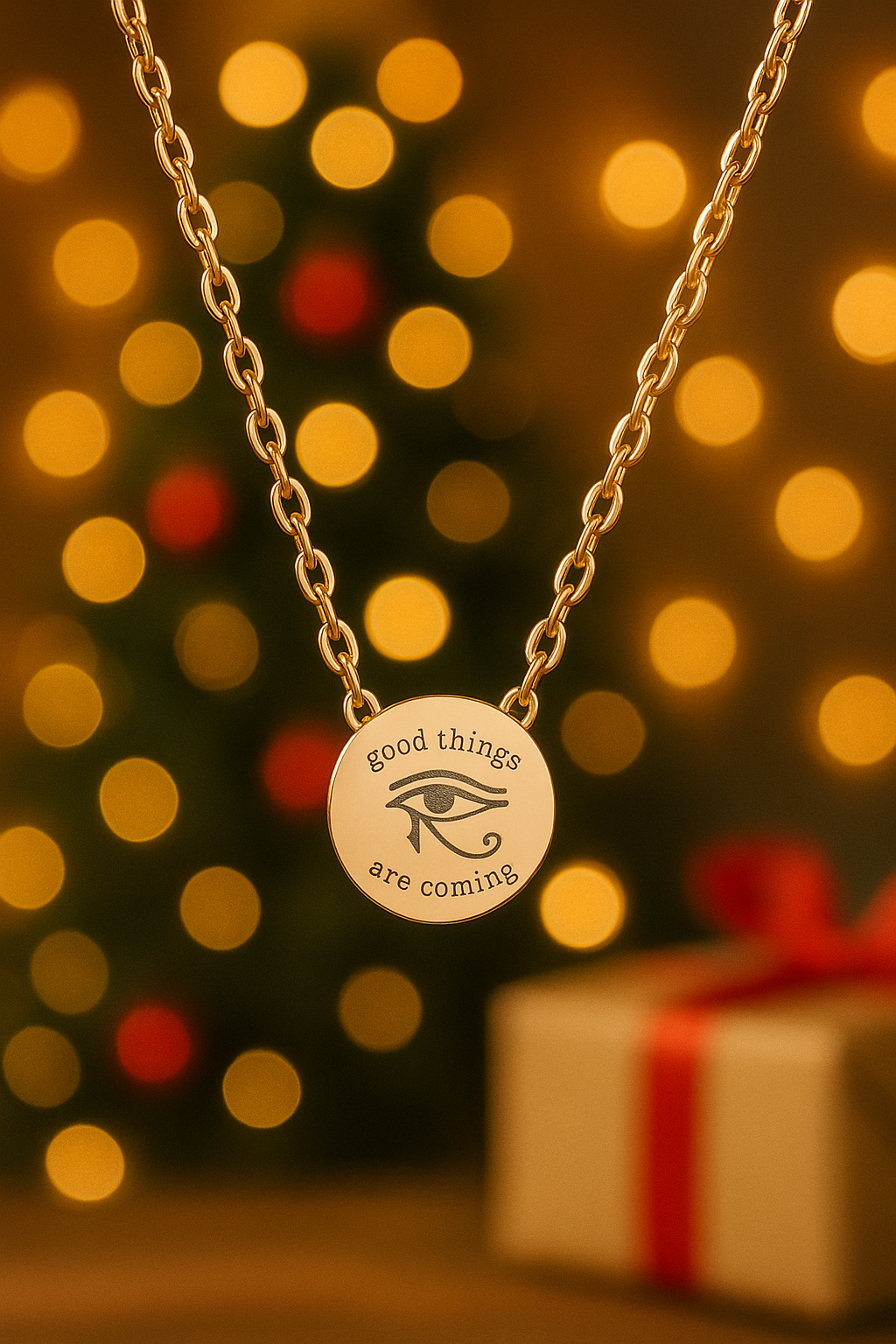 The Luxe Edit • Gold Disc Charm Necklace