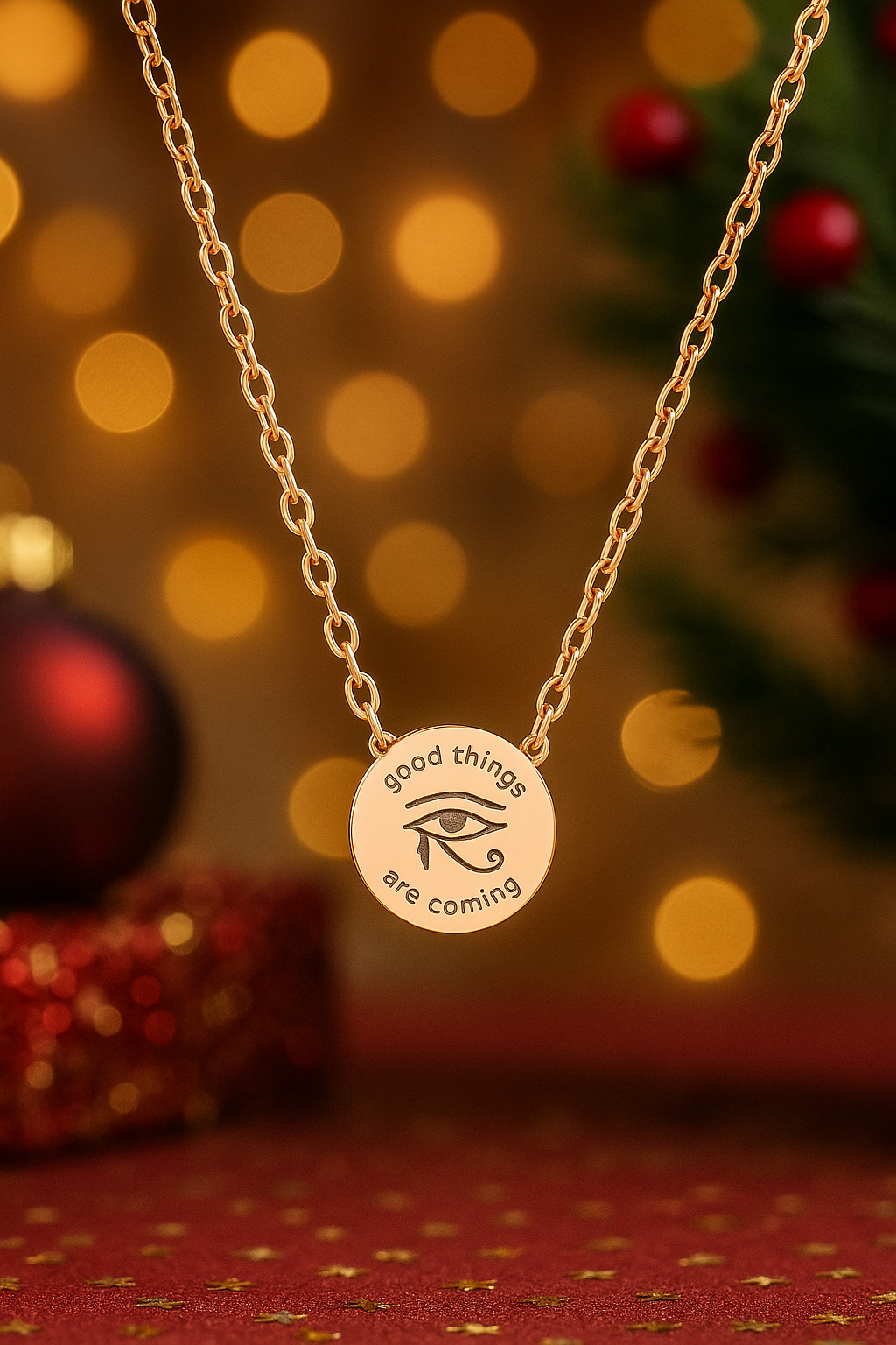 The Luxe Edit • Gold Disc Charm Necklace