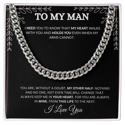 To My Man - Cuban Link Chain