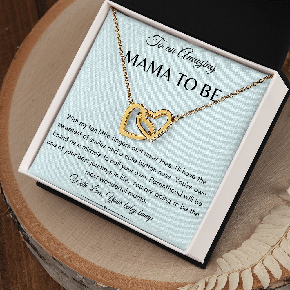 To an Amazing Mama to Be - Interlocking hearts